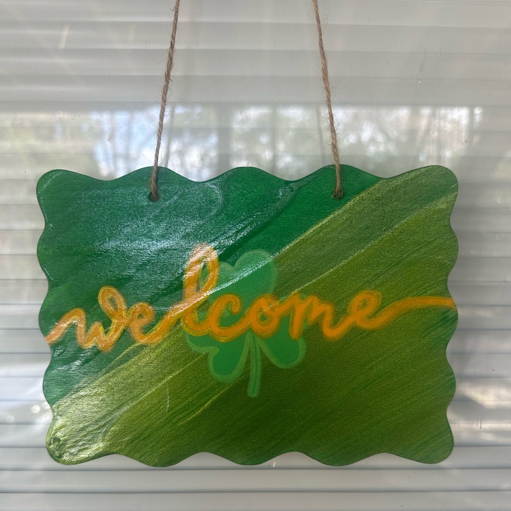 Hand Crafted Welcome Door Sign